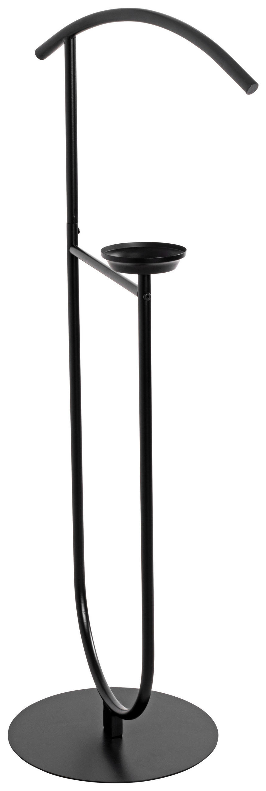 HERRENDIENER in Schwarz 45/116/34 cm   - Schwarz, Basics, Metall (45/116/34cm)