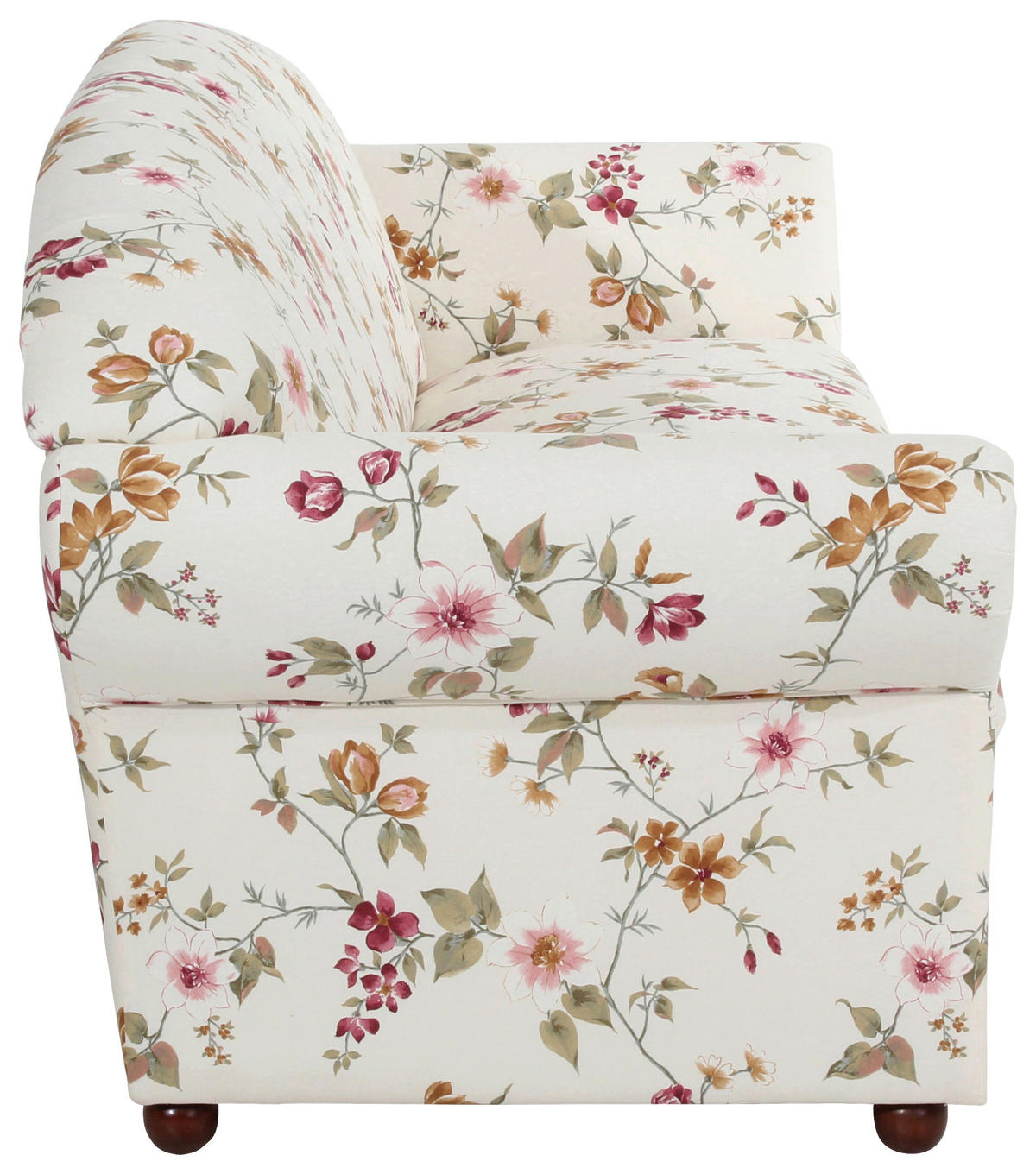 3-SITZER-SOFA in Flachgewebe Rot, Weiss  - Weiss/Rot, Design, Holz/Textil (202/85/81cm) - Max Winzer