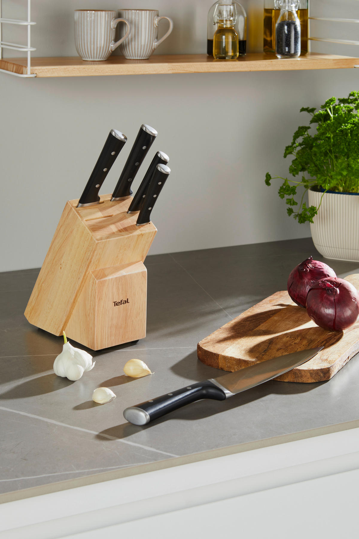 KNIVBLOCK  - multicolor, Design, metall (13,9/40,5/21,5cm) - Tefal