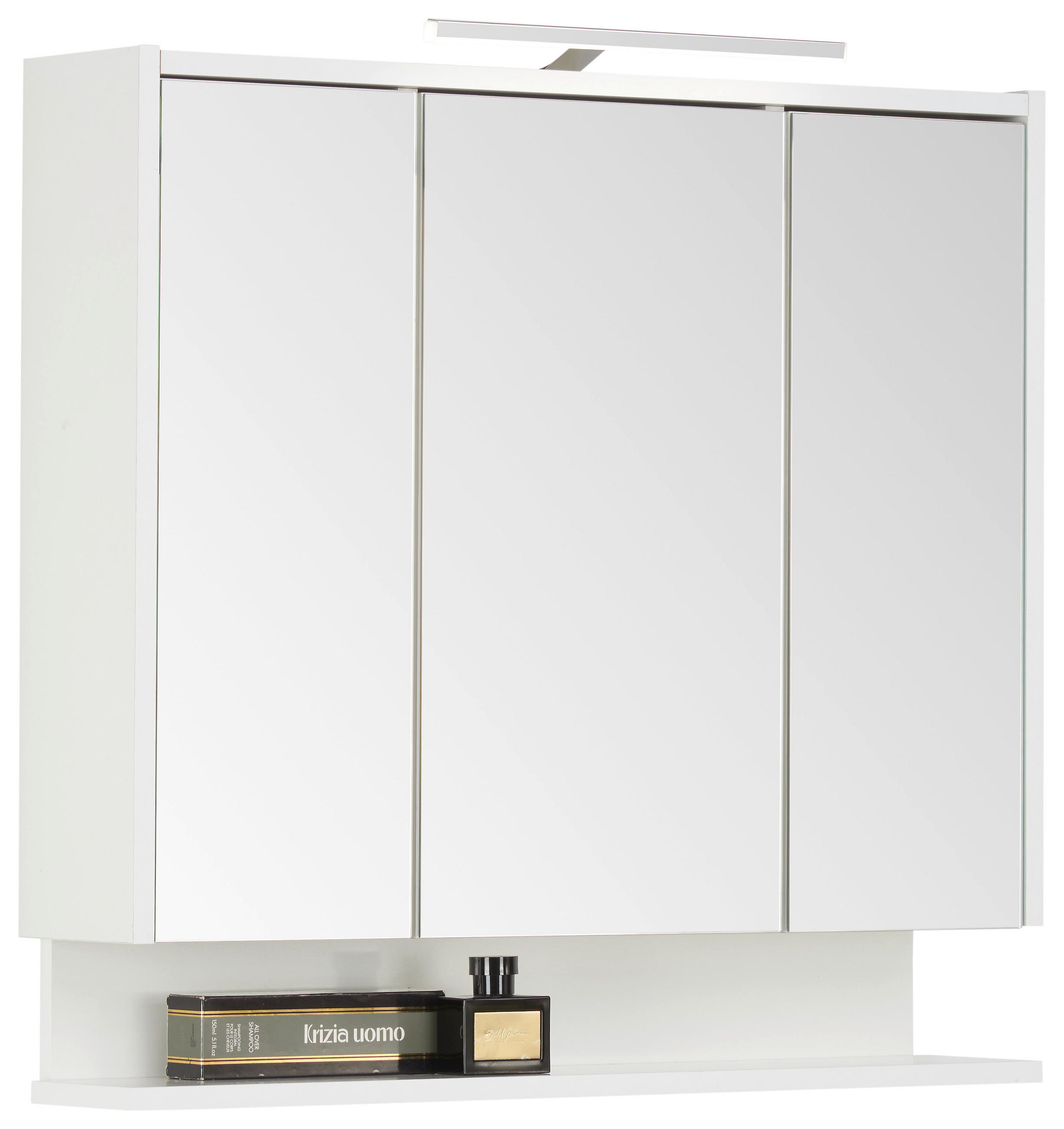 SPIEGELSCHRANK 74,5/71,4/16 cm  - Weiß, Basics, Glas/Holzwerkstoff (74,5/71,4/16cm) - Stylife