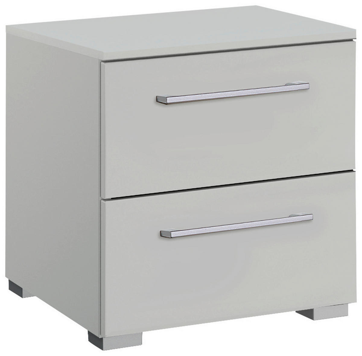 NACHTSCHRANK 40/49/42 cm  - Silberfarben/Hellgrau, Design, Holzwerkstoff/Kunststoff (40/49/42cm) - Novel