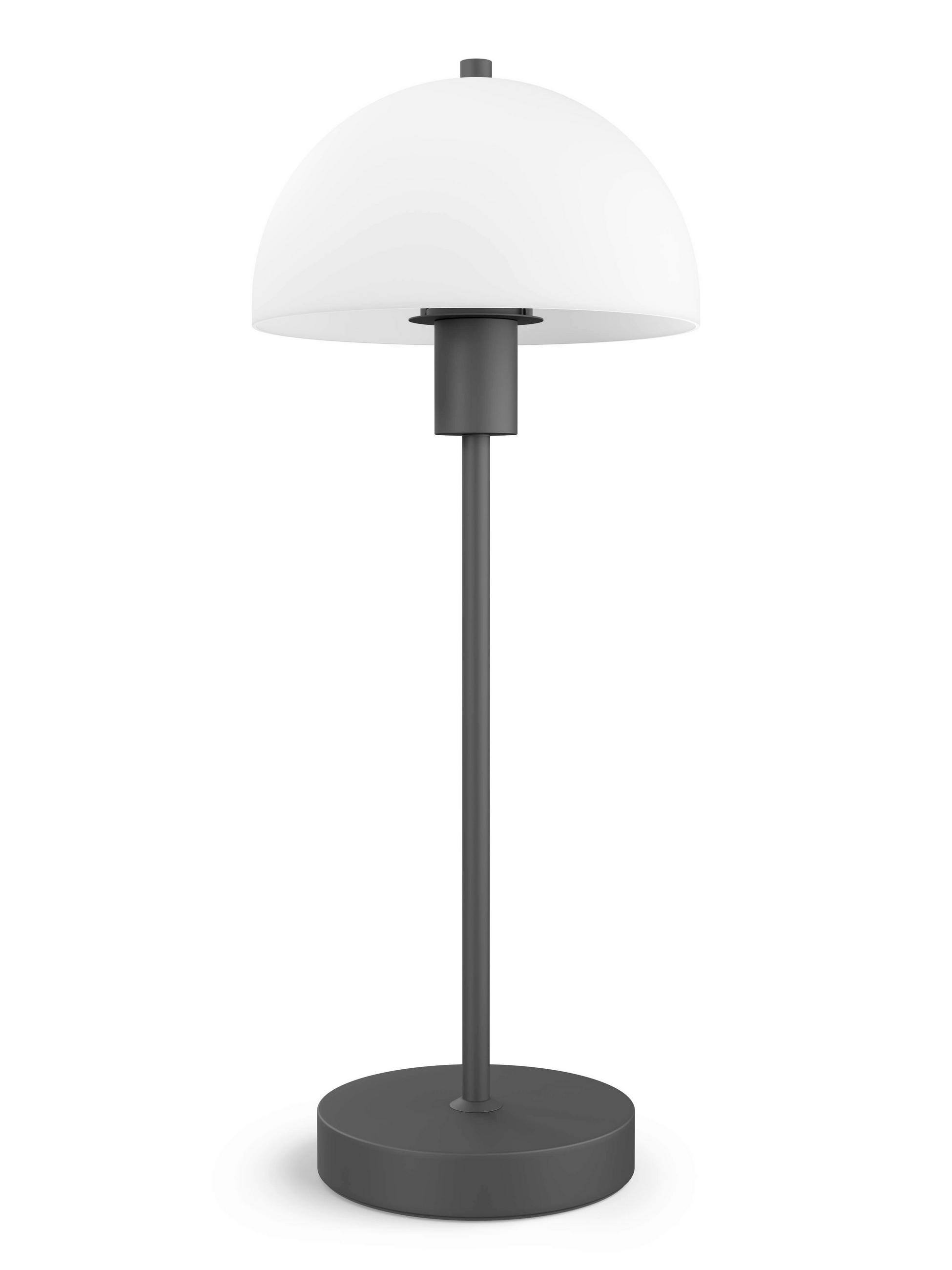 TISCHLEUCHTE Vienda 20/50 cm   - Opal/Schwarz, Basics, Glas/Metall (20/50cm) - Belid