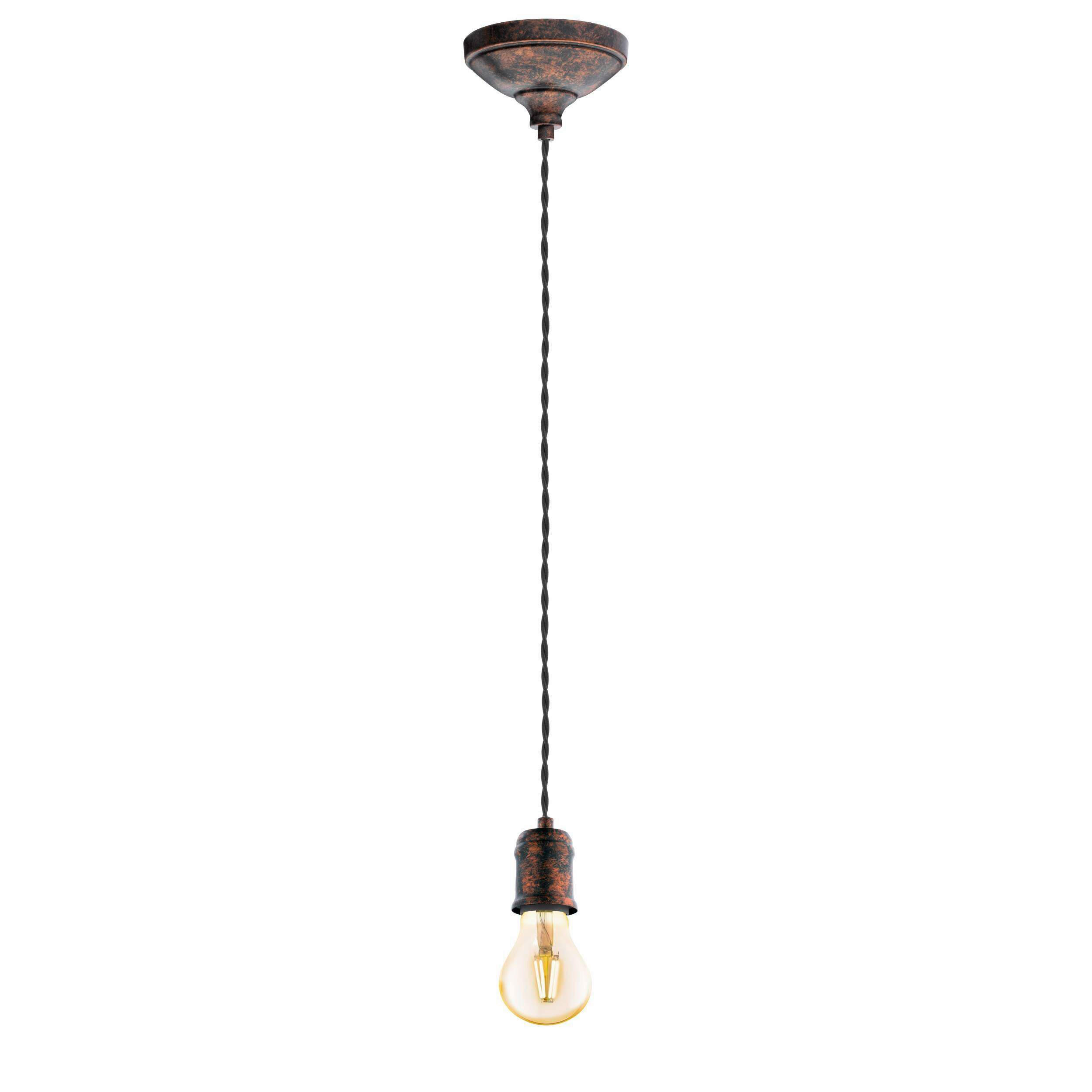 HÄNGELEUCHTE 12,5/200 cm   - Kupferfarben, KONVENTIONELL, Metall (12,5/200cm) - Eglo