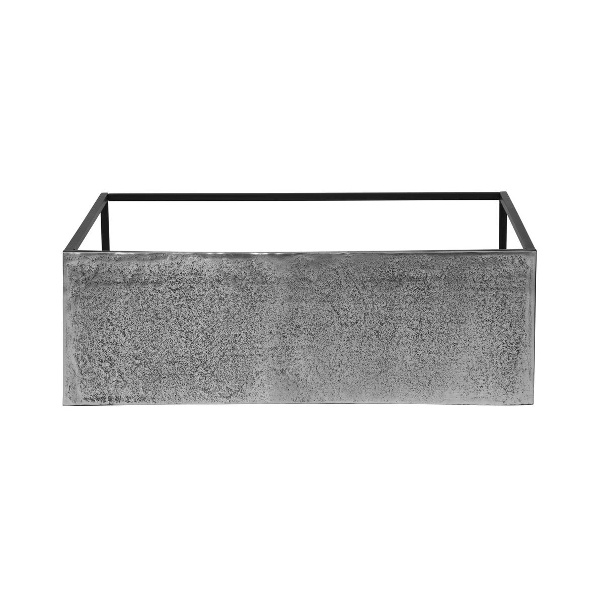 KONSOLENTISCH Schwarz, Silberfarben  - Silberfarben/Schwarz, Design, Metall (80/27/80cm) - Boxxx