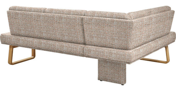ECKBANK 174/240 cm in Orange, Eichefarben - Eichefarben/Orange, Design, Holz/Textil (174/240cm) - Dieter Knoll