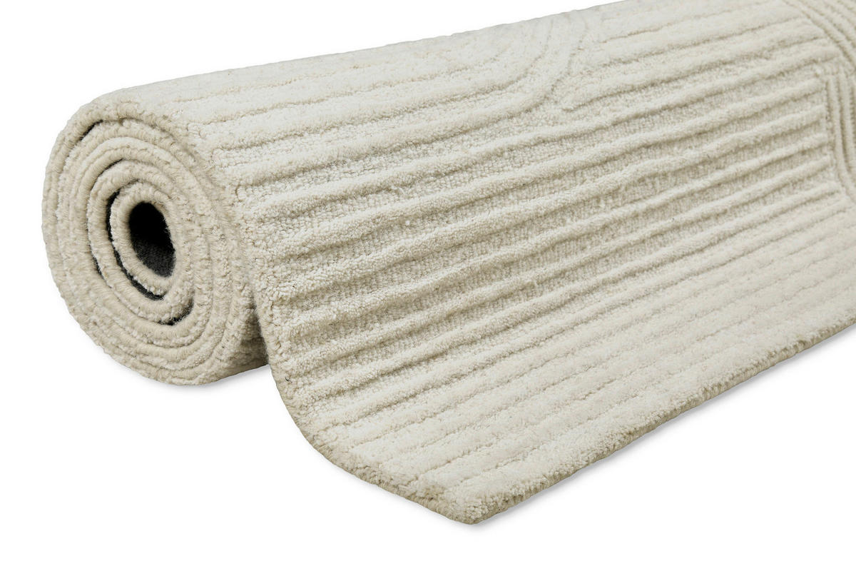 WEBTEPPICH Wohnzimmer 160/230 cm Hamptons Thirtysix Creme rechteckig  - Creme, Design, Textil (160/230cm) - WECON HOME