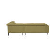 ECKSOFA in Struktur Gelb  280/205 cm  - Gelb/Schwarz, Design, Textil/Metall (280/205cm) - Xora