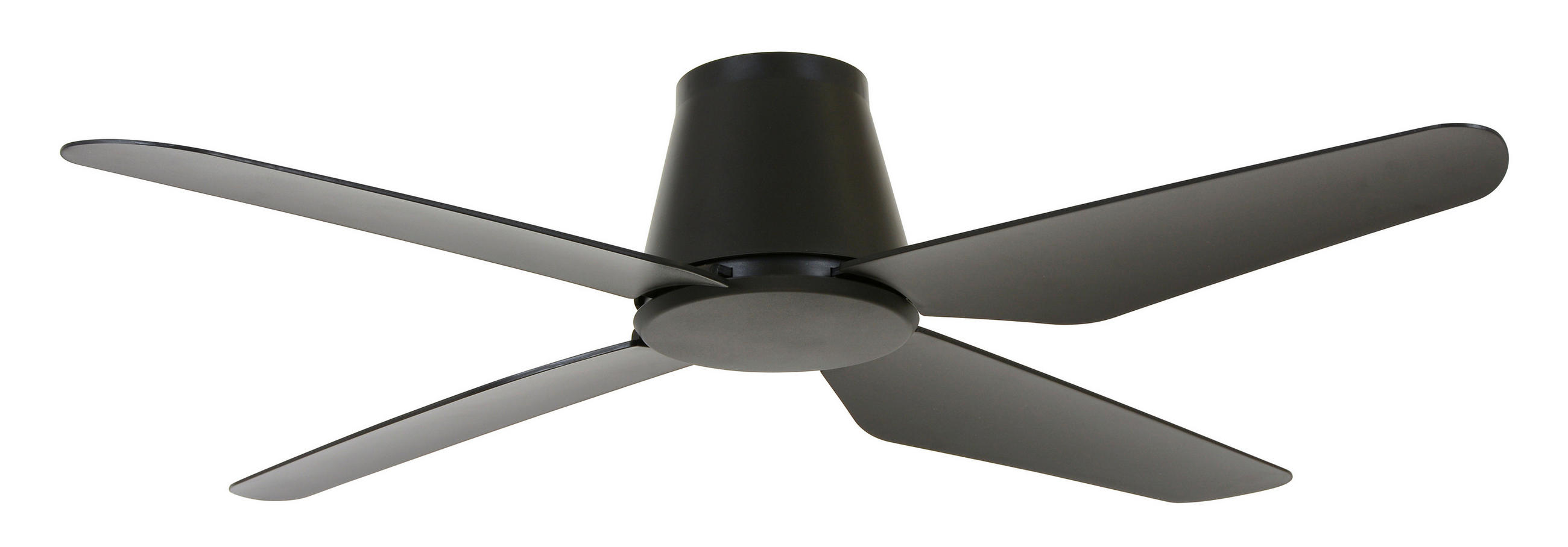DECKENVENTILATOR  122/21 cm    - Schwarz, Basics, Kunststoff (122/21cm) - P & B