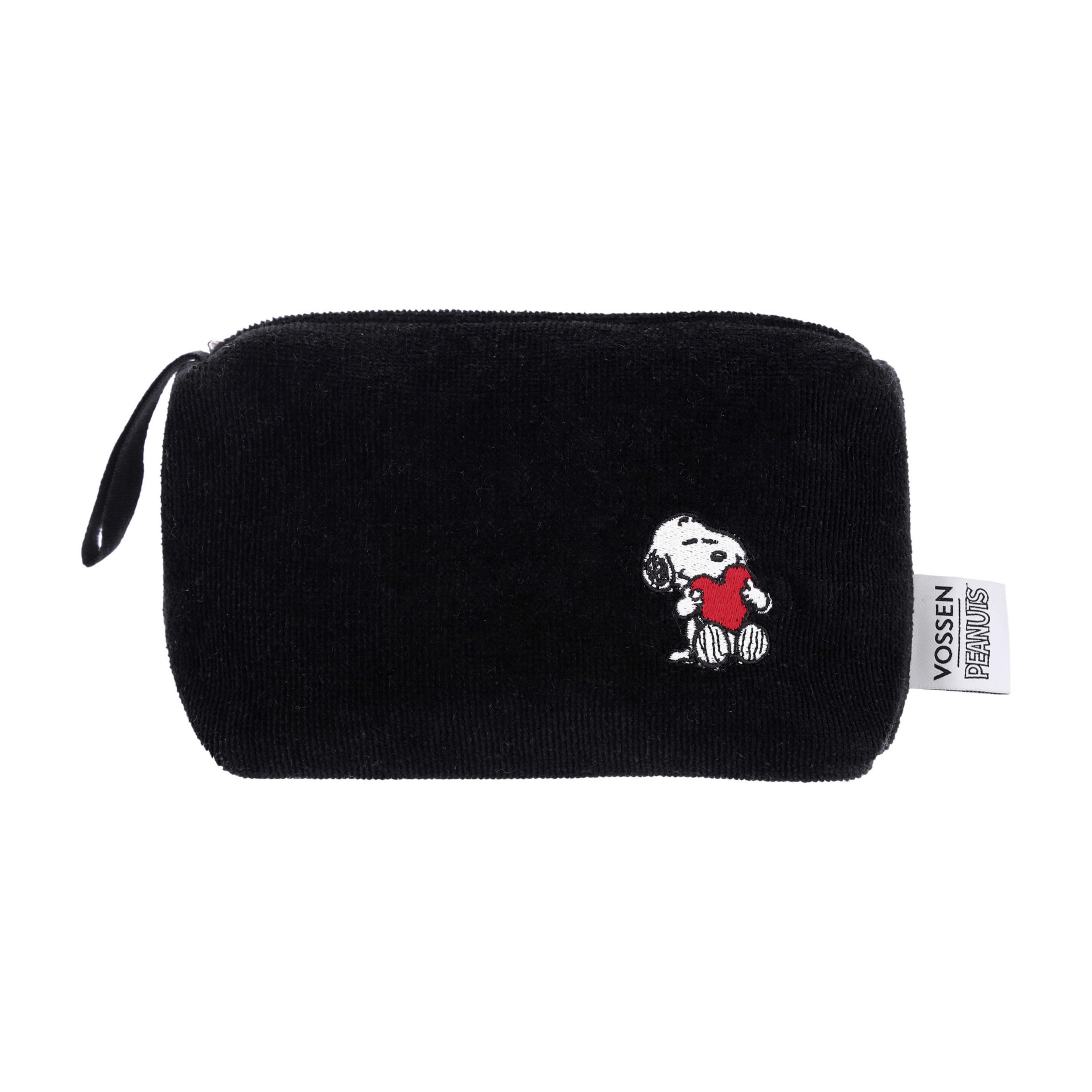 KOSMETIKTASCHE Sweet Snoopy  - Schwarz, Basics, Textil (18/15cm) - Vossen