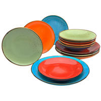 KOMPLETT SERVIS NATURE COLLECTION MEDITERRAN 12 delar  - multicolor, Basics, keramik (31,5/31,5/38cm) - Creatable