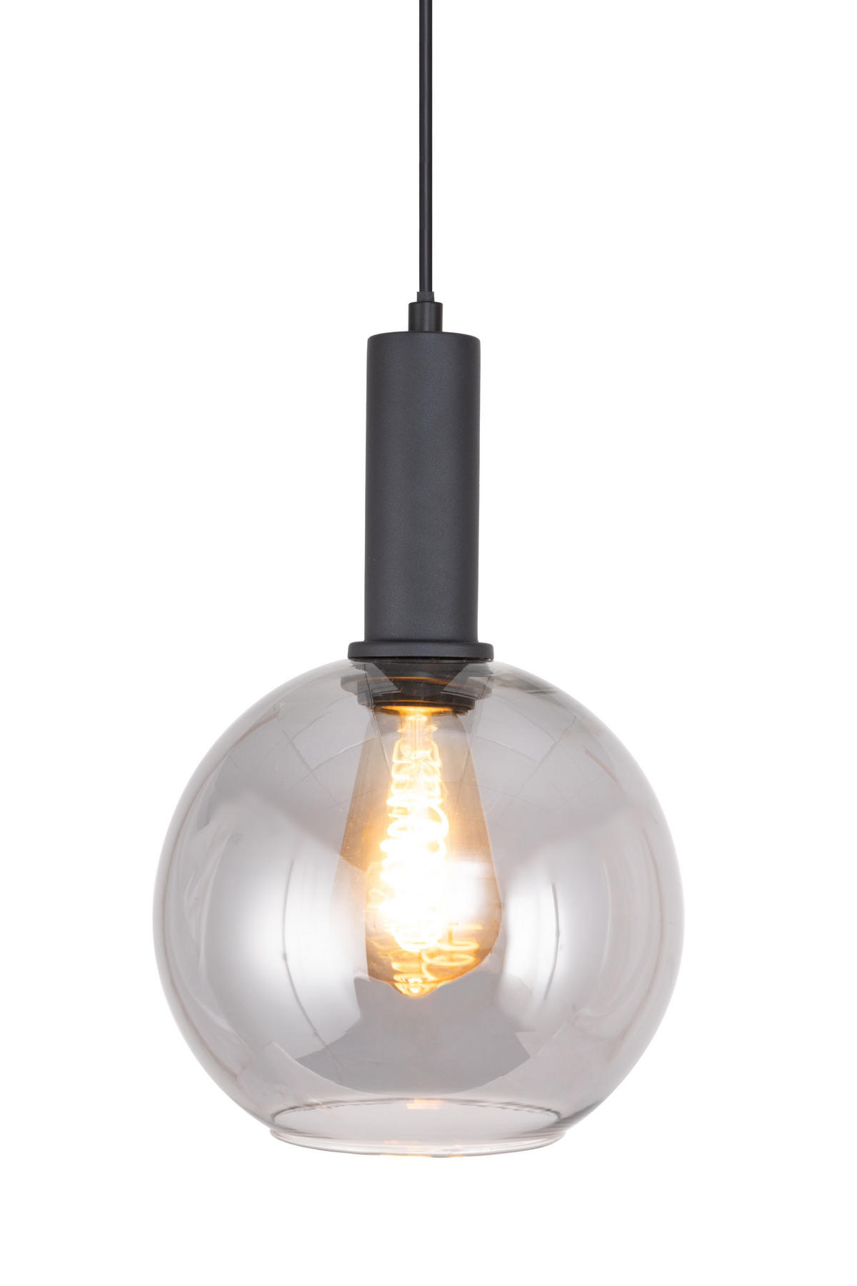 LUSTER  20/120 cm      - crna, Trendi, staklo/metal (20/120cm) - Novel