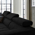 ECKSOFA in Mikrofaser Anthrazit  - Anthrazit/Schwarz, Design, Textil/Metall (207/301cm) - Xora