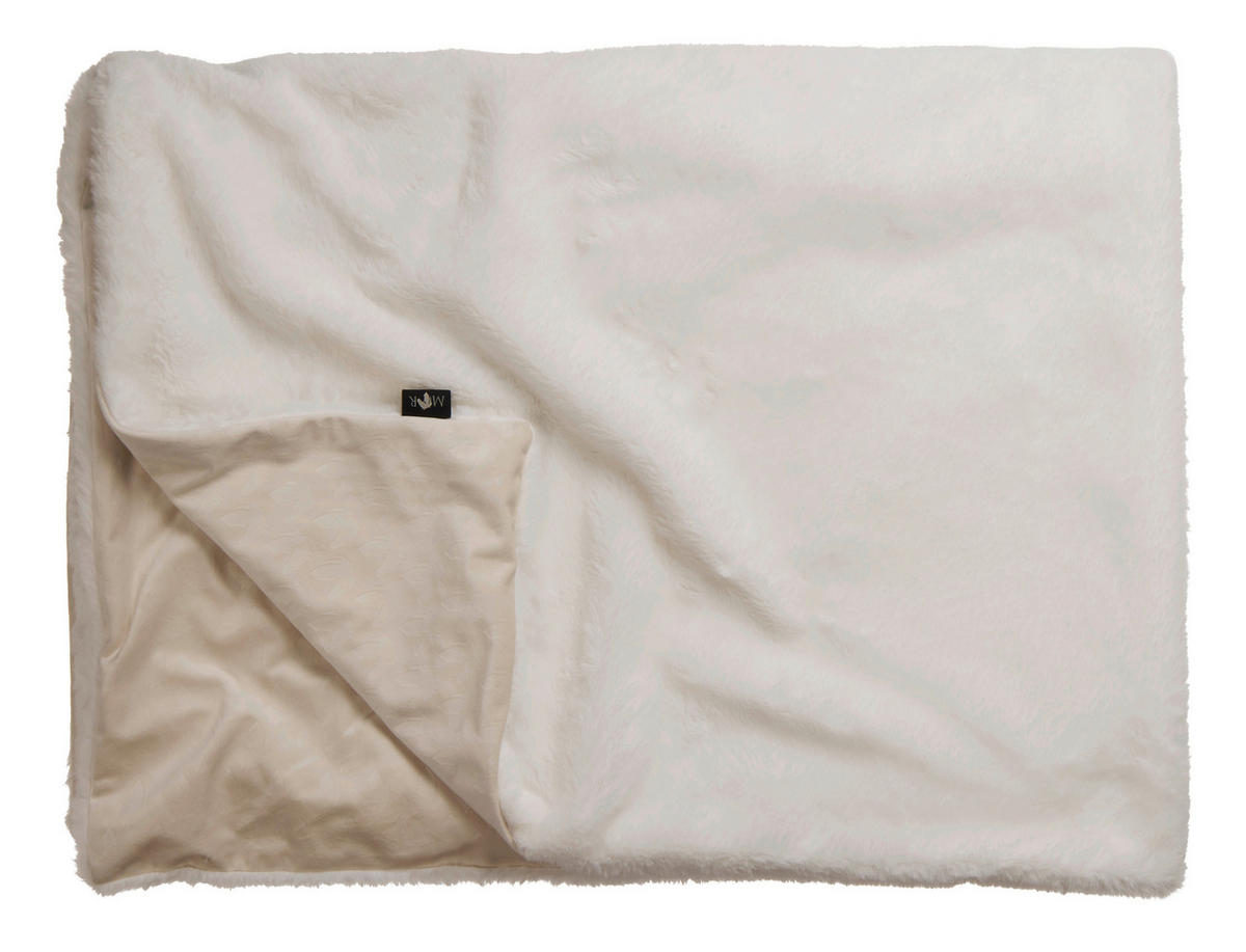 FELLDECKE Marcel.Remus.Design-Felantix offwhite 140/200 cm  - Weiß, Design, Textil (140/200cm)