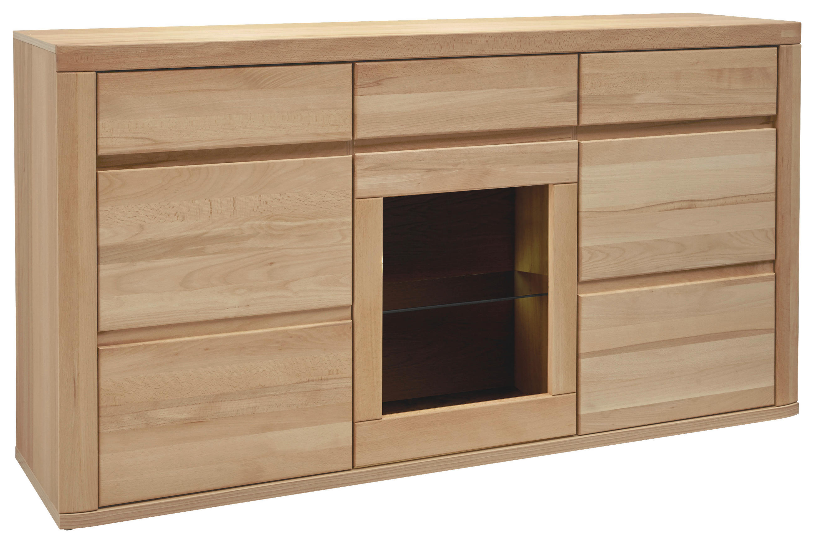 SIDEBOARD  in 170/92/44 cm  - Alteiche/Grau, KONVENTIONELL, Glas/Holz (170/92/44cm) - Voleo