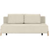 SCHLAFSOFA Struktur Creme  - Creme/Naturfarben, Design, Holz/Textil (211/88/102cm) - Niels Andersson