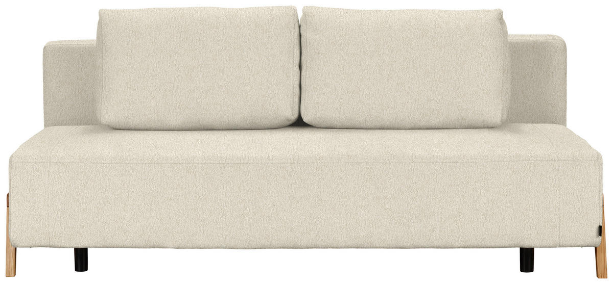 SCHLAFSOFA in Textil Creme  - Creme/Naturfarben, Design, Holz/Textil (211/88/102cm) - Niels Andersson