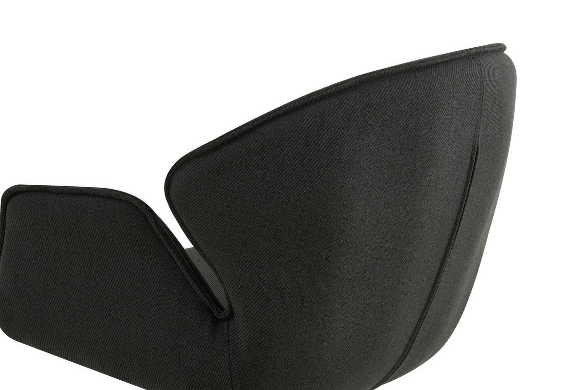 ARMLEHNSTUHL  in Eisen Flachgewebe  - Anthrazit/Schwarz, MODERN, Textil/Metall (45/90/65cm) - Livetastic