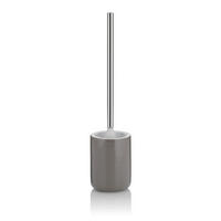 WC-BÜRSTENGARNITUR in Metall  Kunststoff   - Weiß/Grau, KONVENTIONELL, Keramik/Kunststoff (10,5/46cm) - Kela