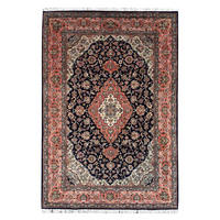 ORIENTTEPPICH 250/350 cm Kashan DK. Blue Orange, Dunkelblau  - Orange/Dunkelblau, LIFESTYLE, Textil (250/350cm) - Cazaris