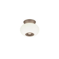 LED-DECKENLEUCHTE Sapo 20/14,5 cm   - Cappuccino, Design, Glas/Metall (20/14,5cm) - Helestra