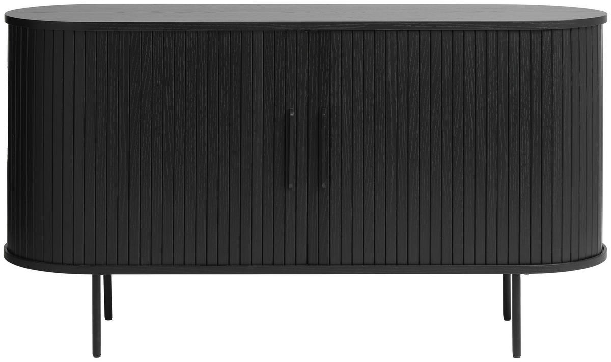SIDEBOARD Schwarz  140/76/45 cm  - Schwarz, Trend, Holz/Holzwerkstoff (140/76/45cm) - Xora