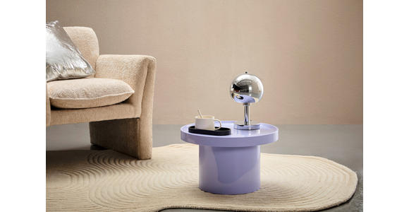 BEISTELLTISCH in Holzwerkstoff 50/50/30 cm  - Lila, Design, Holzwerkstoff (50/50/30cm) - Novel