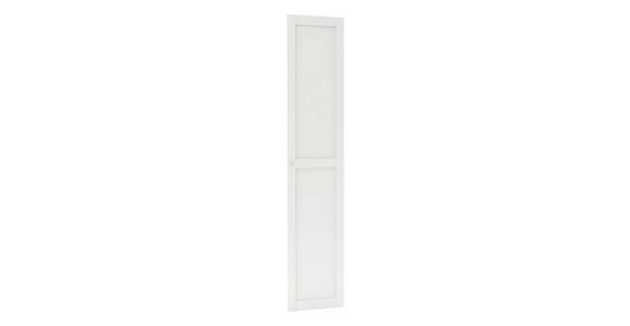 LANDHAUSTÜR 45,4/203/1,8 cm Weiß - Alufarben/Weiß, KONVENTIONELL, Holzwerkstoff/Kunststoff (45,4/203/1,8cm) - Hom`in
