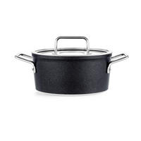 KOCHTOPF ADAMANT 2,7 L  - Schwarz, Basics, Glas/Metall (20cm) - Fissler