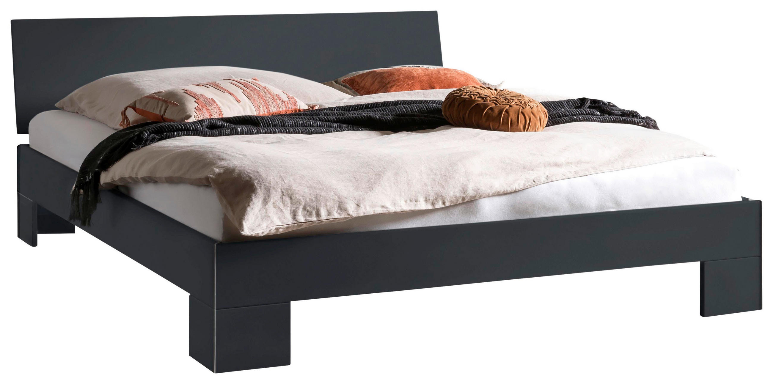 BETT 140/200 cm  in Anthrazit  - Anthrazit, Design, Holzwerkstoff (140/200cm) - Hasena