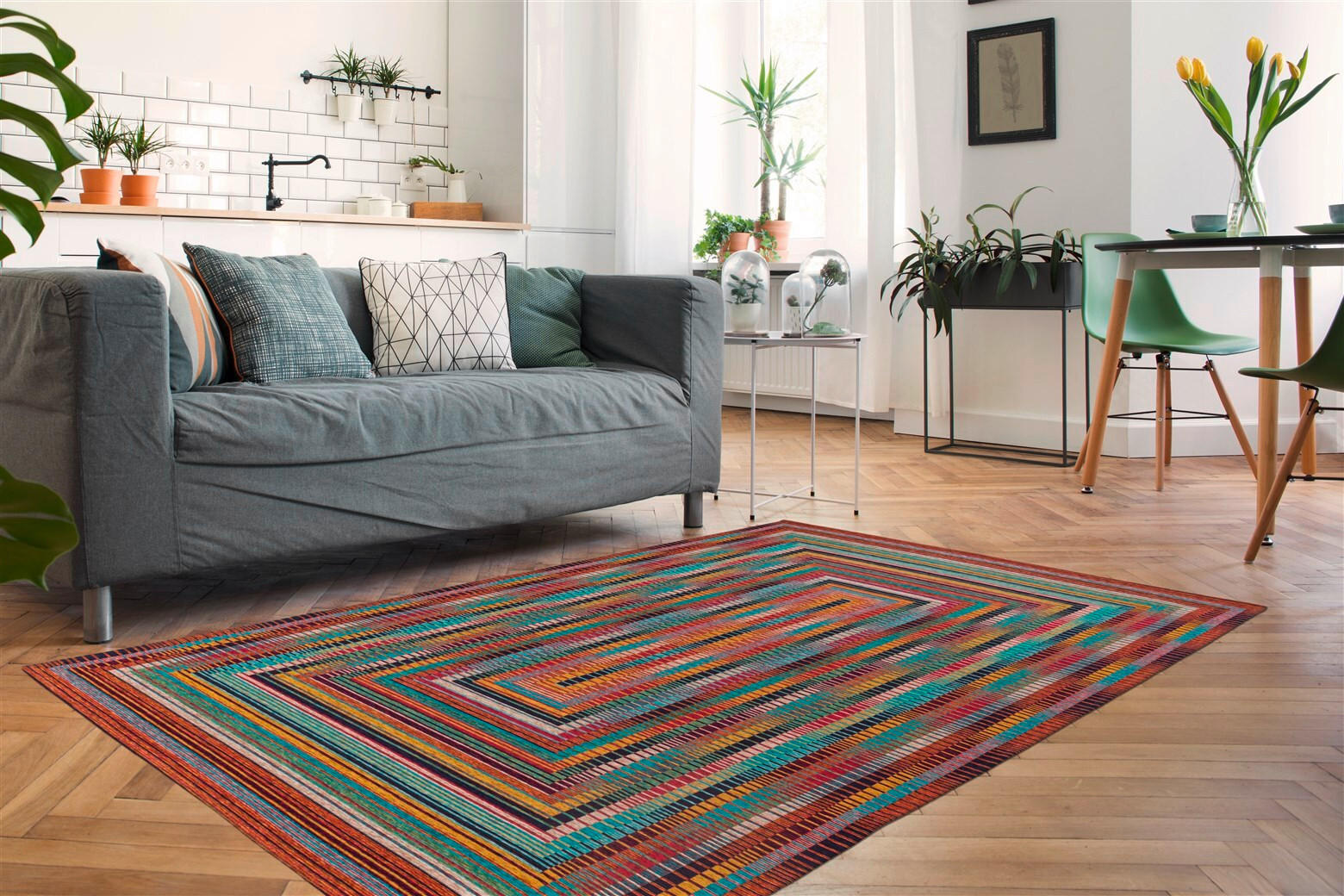 TEPPICH 80/150 cm Primavera 125 Multi Multicolor  - Multicolor, KONVENTIONELL, Textil (80/150cm)