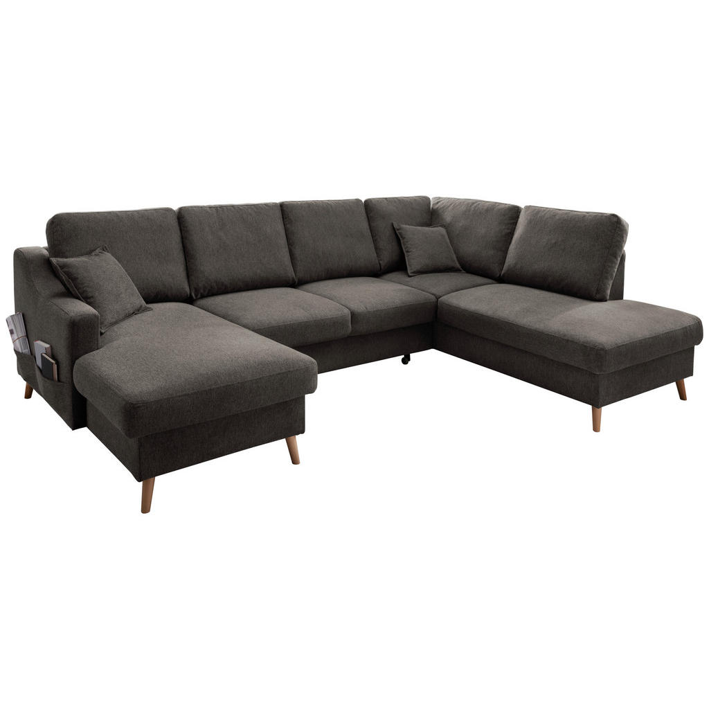 Wohnlandschaft Valentina Mit Schlaffunktion Braun