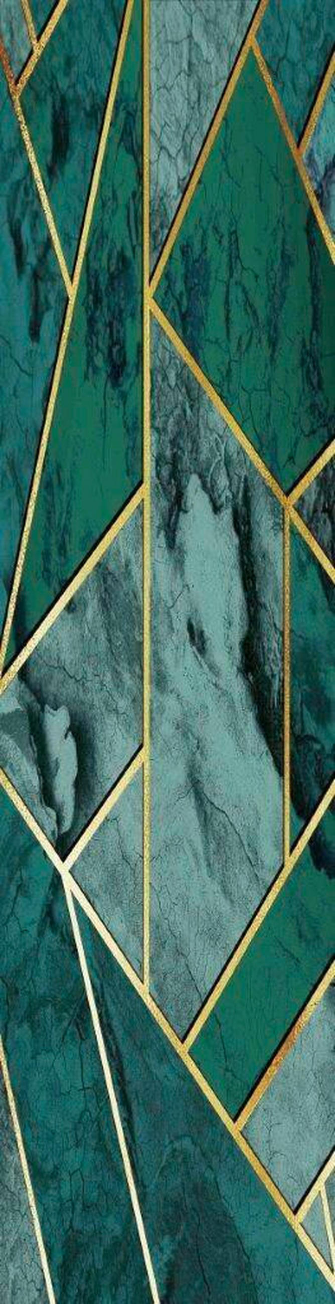 FLÄCHENVORHANG in Grün halbtransparent  - Grün, Natur, Textil (60/245cm)