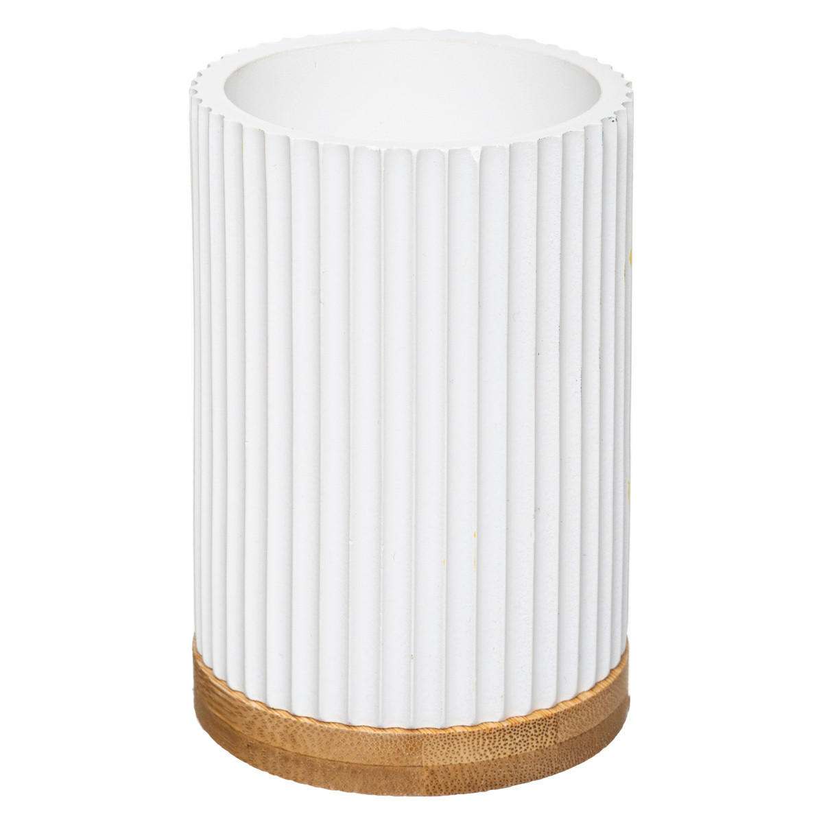 LONČEK ZA SPIRANJE UST - bela, Design, umetna masa (7,1/11/7,1cm) - Homeware