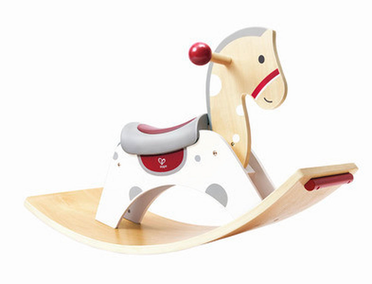 SCHAUKELPFERD - Buchefarben/Rot, Basics, Holz/Holzwerkstoff (70/41,8/30cm) - Hape