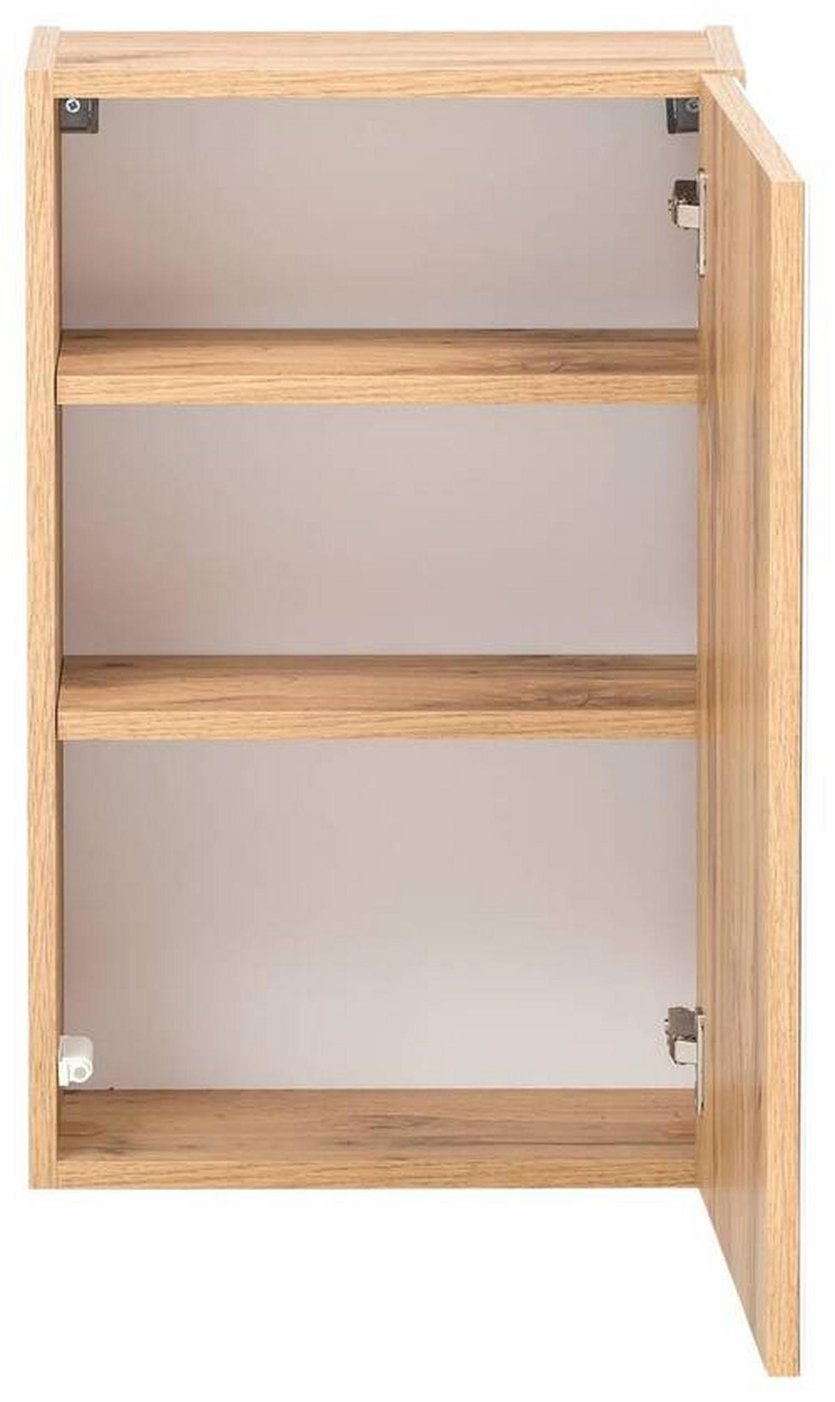 BADEZIMMER  in 160 cm  - Weiss/Eichefarben, Konventionell, Glas/Holzwerkstoff (160cm) - Held