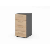 AKTENSCHRANK Graphitfarben, Eichefarben  - Eichefarben/Graphitfarben, Basics, Holzwerkstoff (40/74,8/41,7cm) - Venda