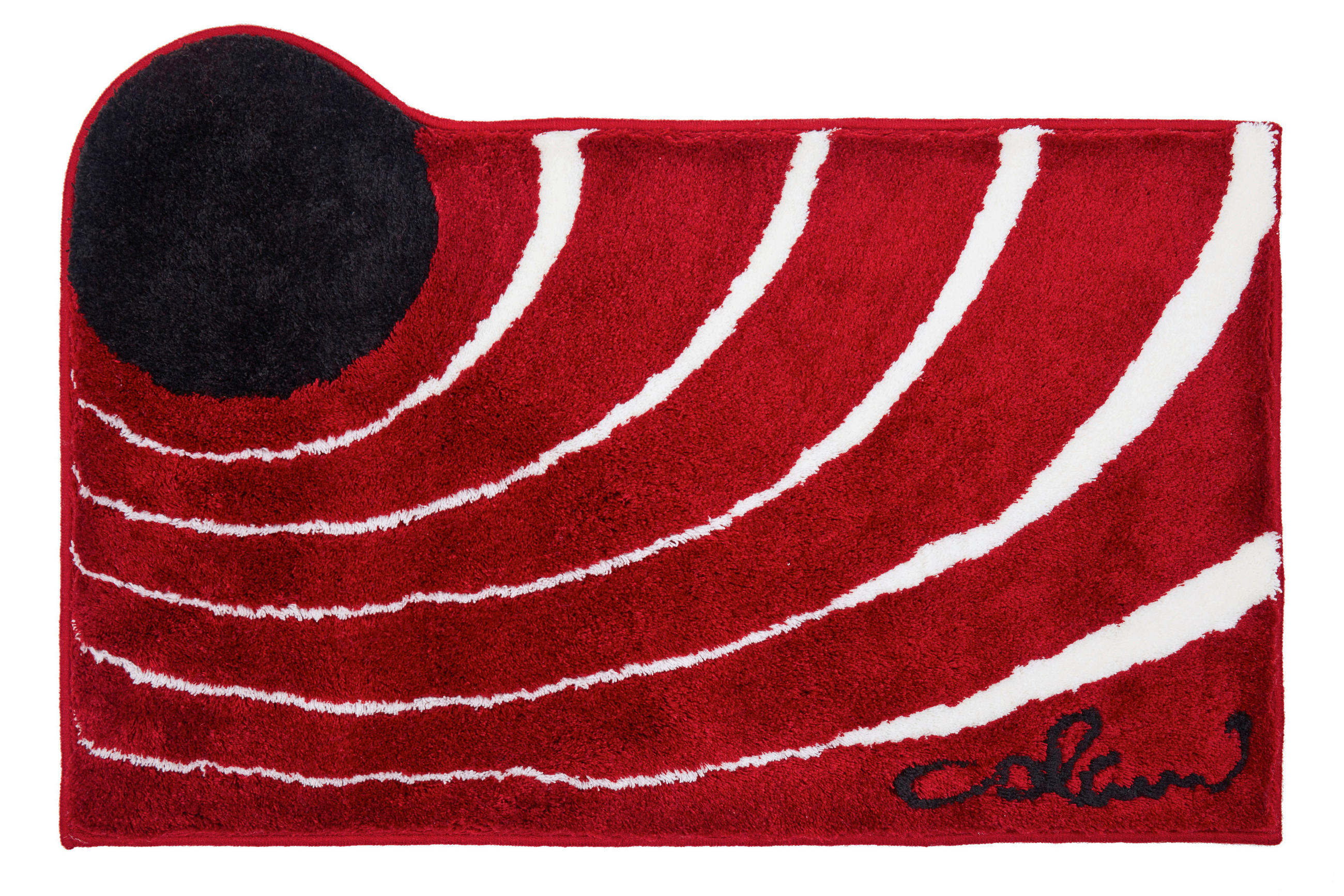 BADTEPPICH Colani 2 Rot 80/150 cm  - Rot, Basics, Kunststoff/Textil (80/150cm) - Grund