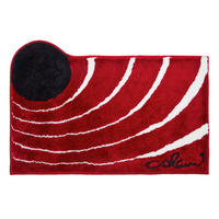 BADTEPPICH Colani 2 Rot 80/150 cm  - Rot, Basics, Kunststoff/Textil (80/150cm) - Grund