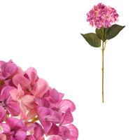 DEKORAČNÝ KVET 75 cm - orgovánová, Basics, textil (75cm)