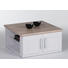 COUCHTISCH quadratisch Eichefarben, Weiß - Eichefarben/Weiß, Design (80/80/40cm) - Carryhome COUCHTISCH quadratisch Eichefarben, Weiß - Eichefarben/Weiß, Design (80/80/40cm) - Carryhome