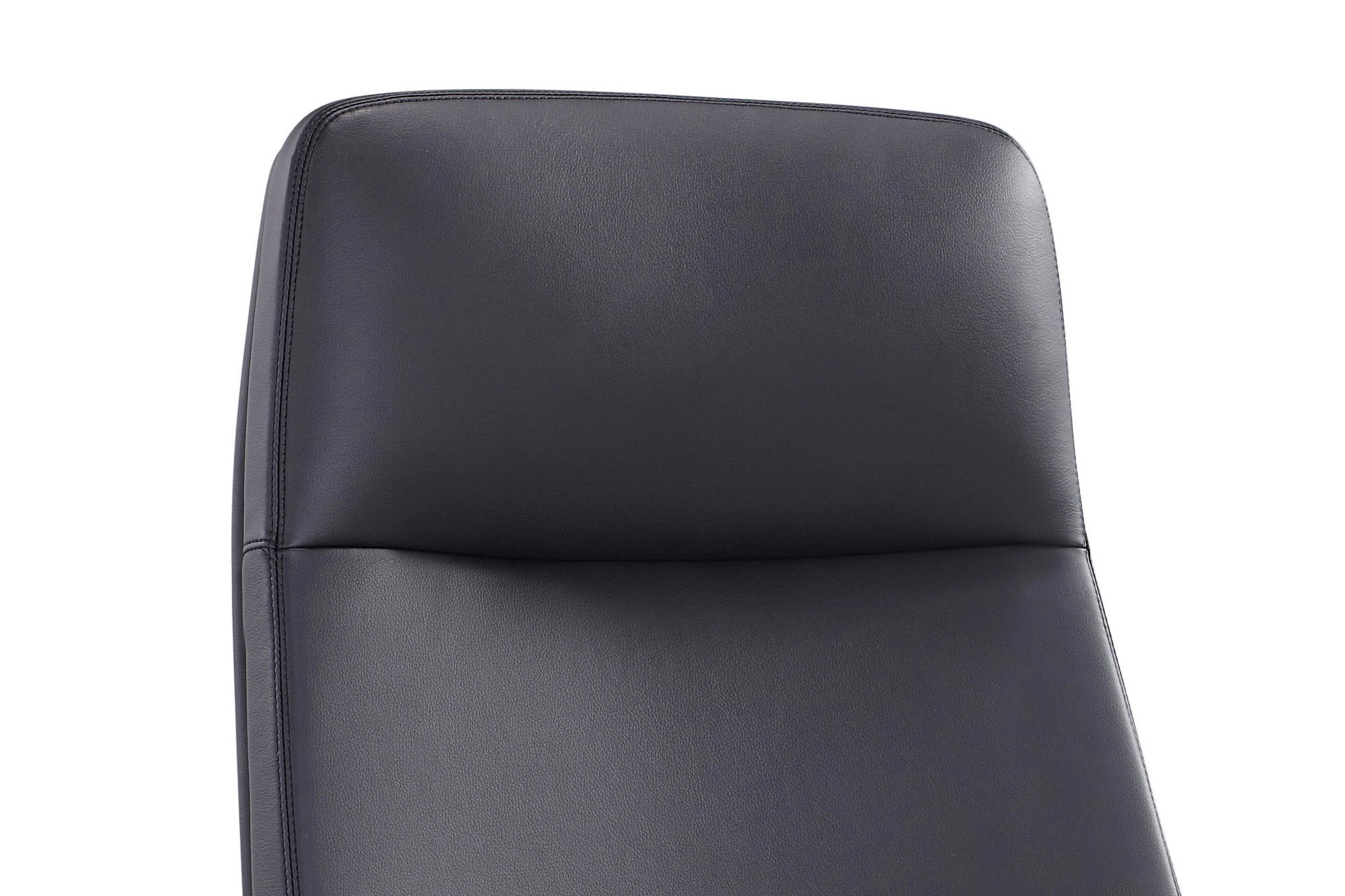 DREHSTUHL Lederlook Schwarz, Silberfarben  - Silberfarben/Schwarz, MODERN, Kunststoff/Textil (63/120,5/66cm) - Livetastic