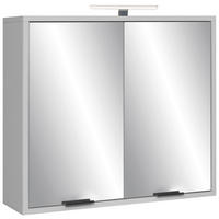 SPIEGELSCHRANK 71/65/22 cm  - Schwarz/Grau, MODERN, Holzwerkstoff/Metall (71/65/22cm) - Livetastic