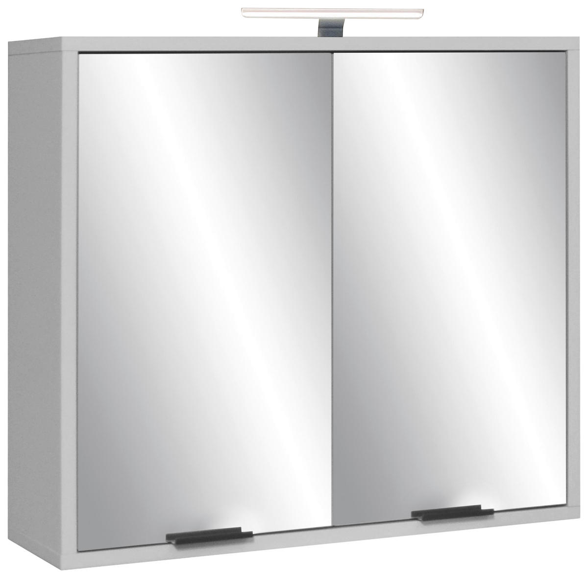 SPIEGELSCHRANK 71/65/22 cm  - Schwarz/Grau, MODERN, Holzwerkstoff/Metall (71/65/22cm) - Livetastic