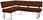 ECKBANK 137/182 cm Mikrofaser Kupferfarben Metall   - Edelstahlfarben/Kupferfarben, Design, Textil/Metall (137/182cm) - Dieter Knoll