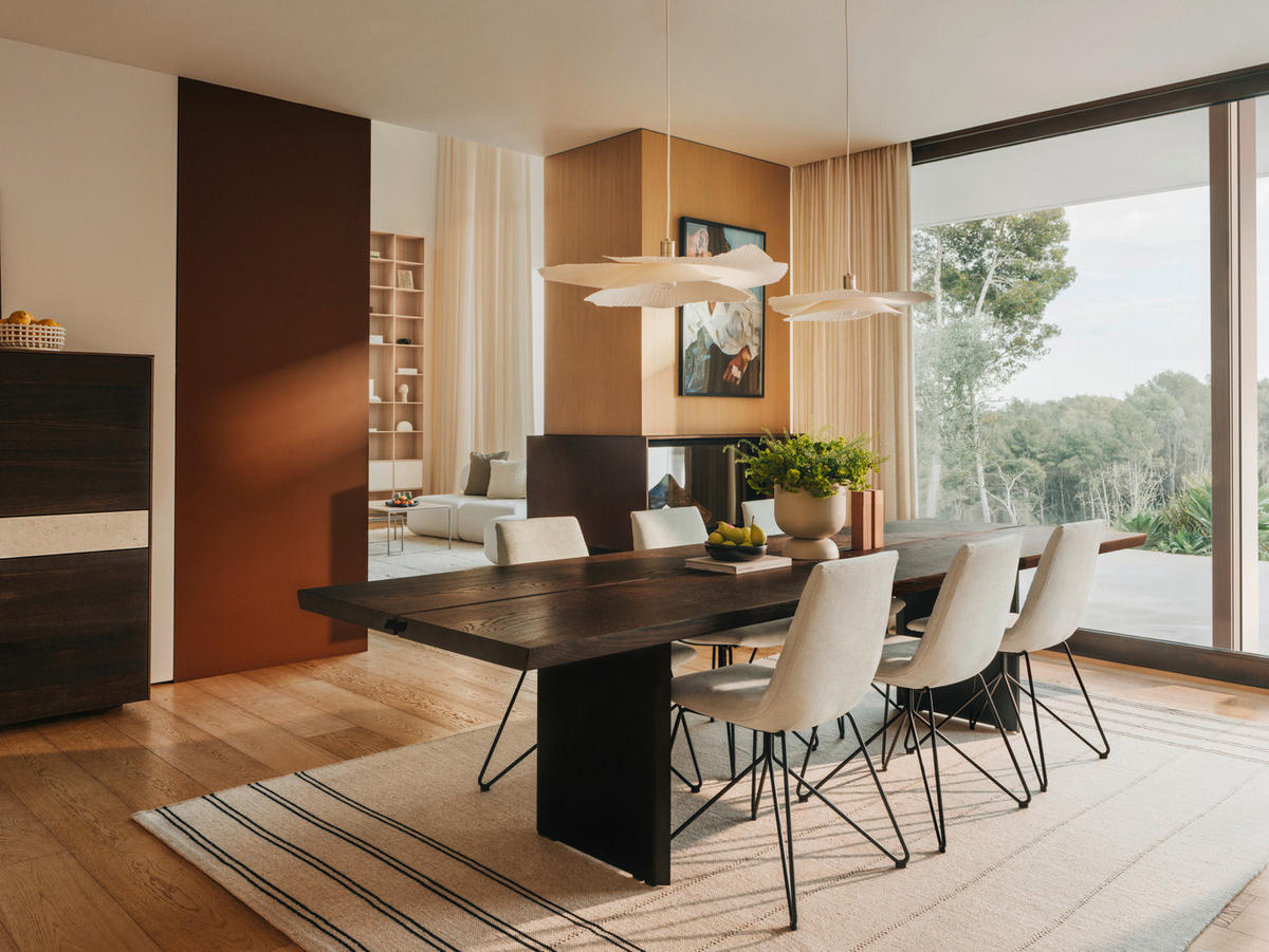 ESSTISCH in Holz, Metall 400/100/75 cm  - Eiche dunkel/Schwarz, Natur, Holz/Metall (400/100/75cm) - TEAM 7