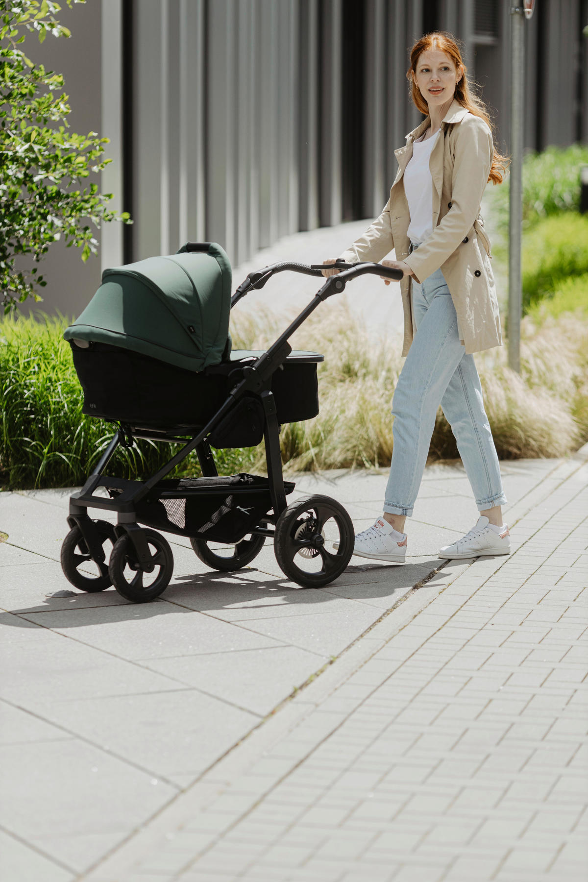 KOMBIKINDERWAGEN    - Anthrazit, Basics, Metall (57/110/108cm) - TFK