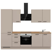 KÜCHENLEERBLOCK 270 cm   in Eichefarben, Sandfarben  - Sandfarben/Eichefarben, MODERN, Holzwerkstoff/Metall (270cm) - Nobilia
