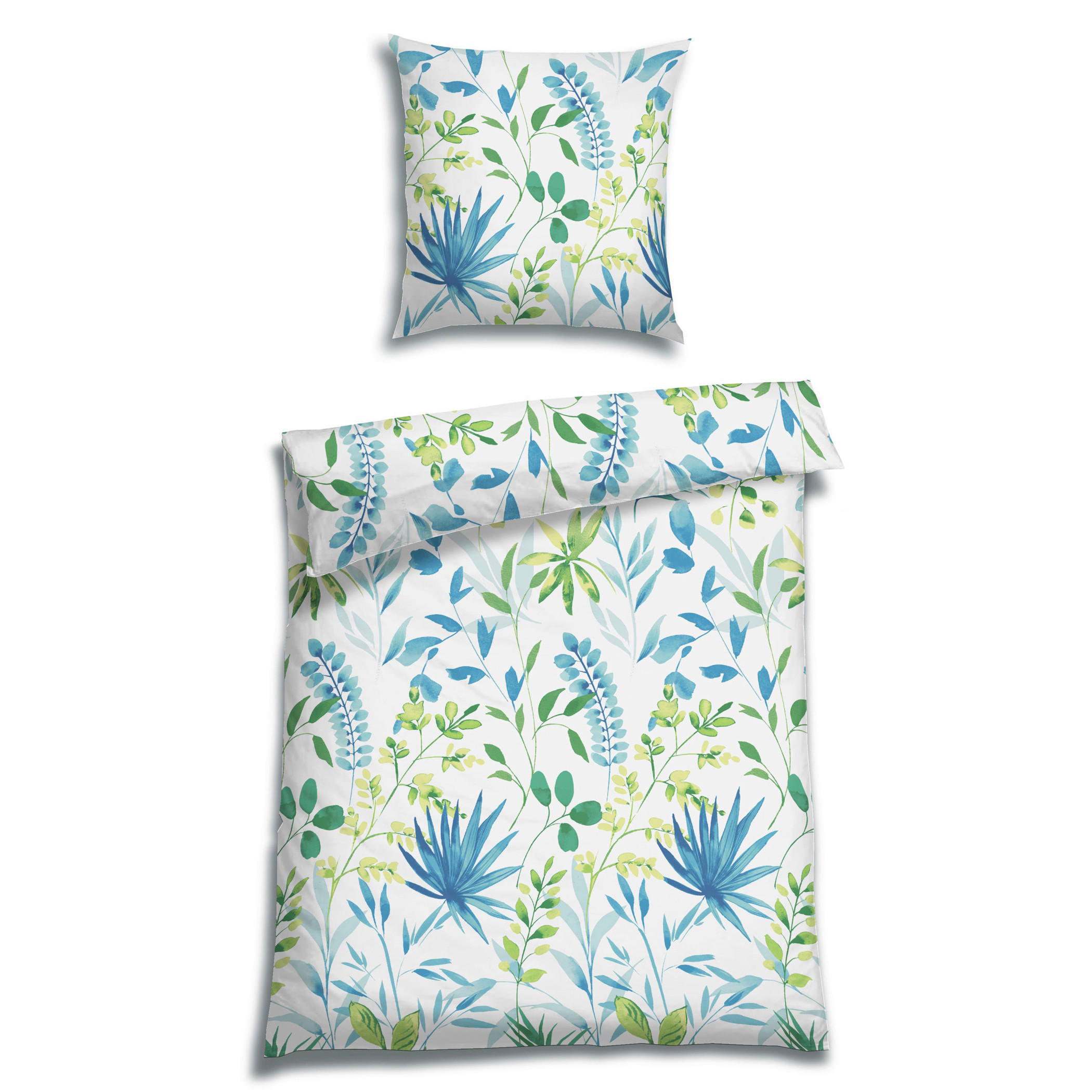 BETTWÄSCHE 2-teilig Seersucker 135/200 cm  - Blau, Design, Textil (135/200cm) - Florella