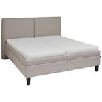 POLSTERBETT Matratze, Lattenrost, Bettkasten Beige 180/200 cm  - Beige/Weiß, KONVENTIONELL, Holz/Textil (180/200cm) - Dieter Knoll