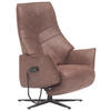 RELAXSESSEL Lederlook Kopfteilverstellung, Fußteilverstellung    - Anthrazit/Braun, Design, Textil/Metall (74/113/84cm) - Himolla